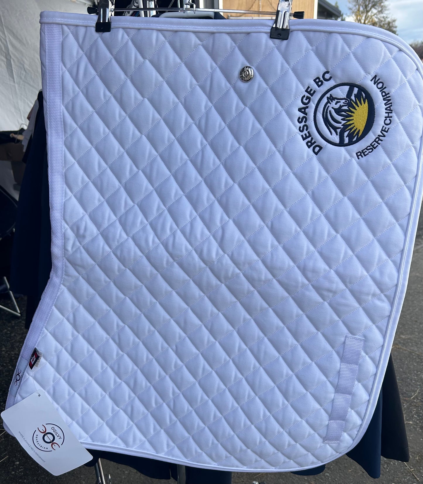 Ogilvy white reserve champ dressage pad. New with tags