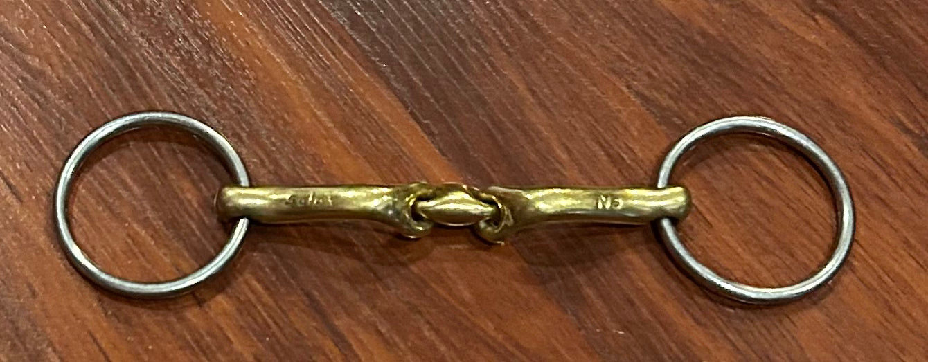 5.25” Neue Schule Verbinend loose ring Bradoon bit