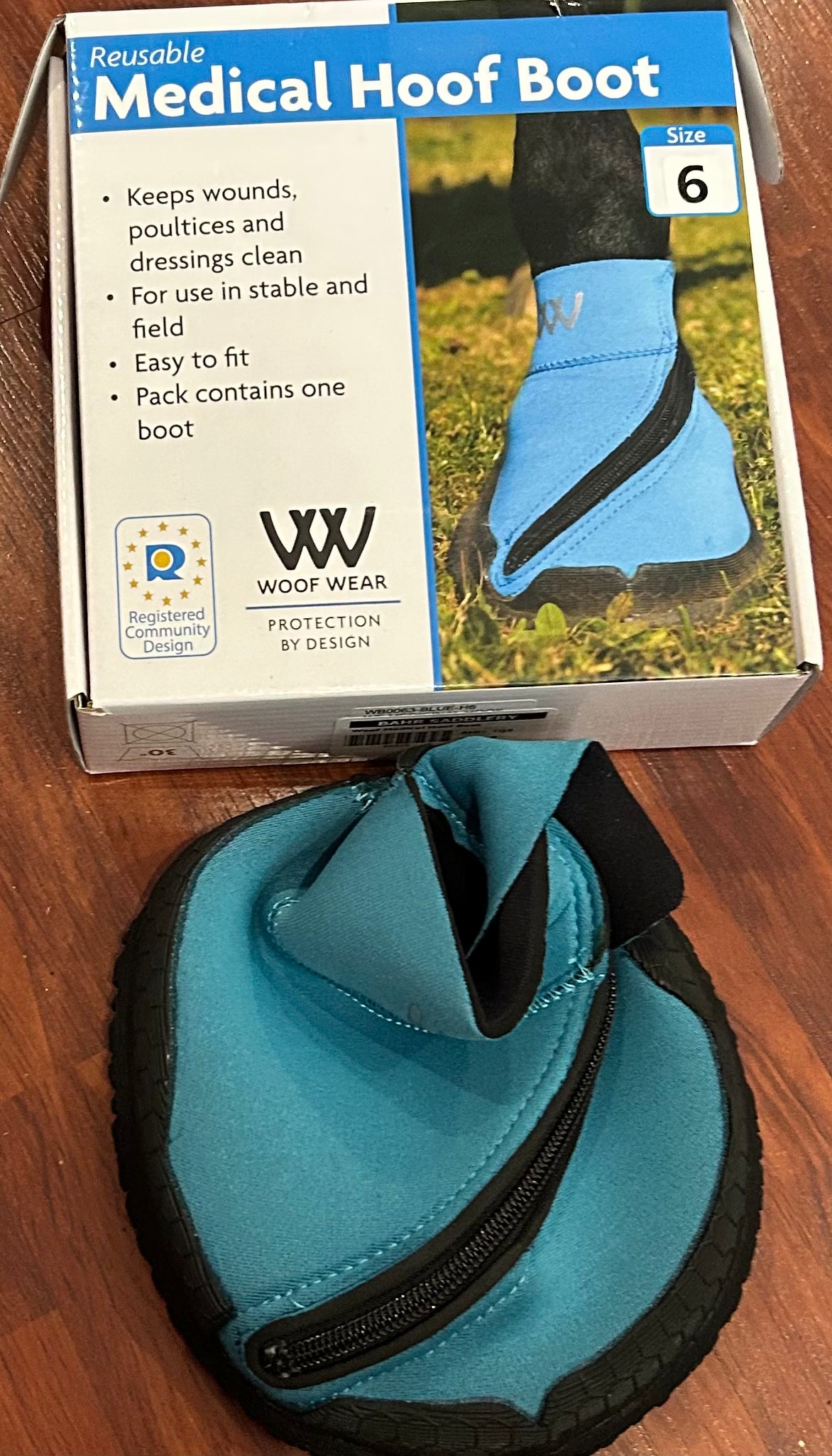 Woofwear medical hoof boot size 6