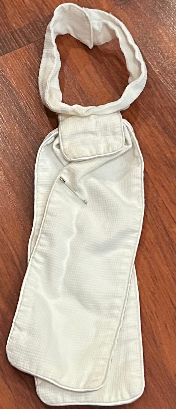 White stock tie