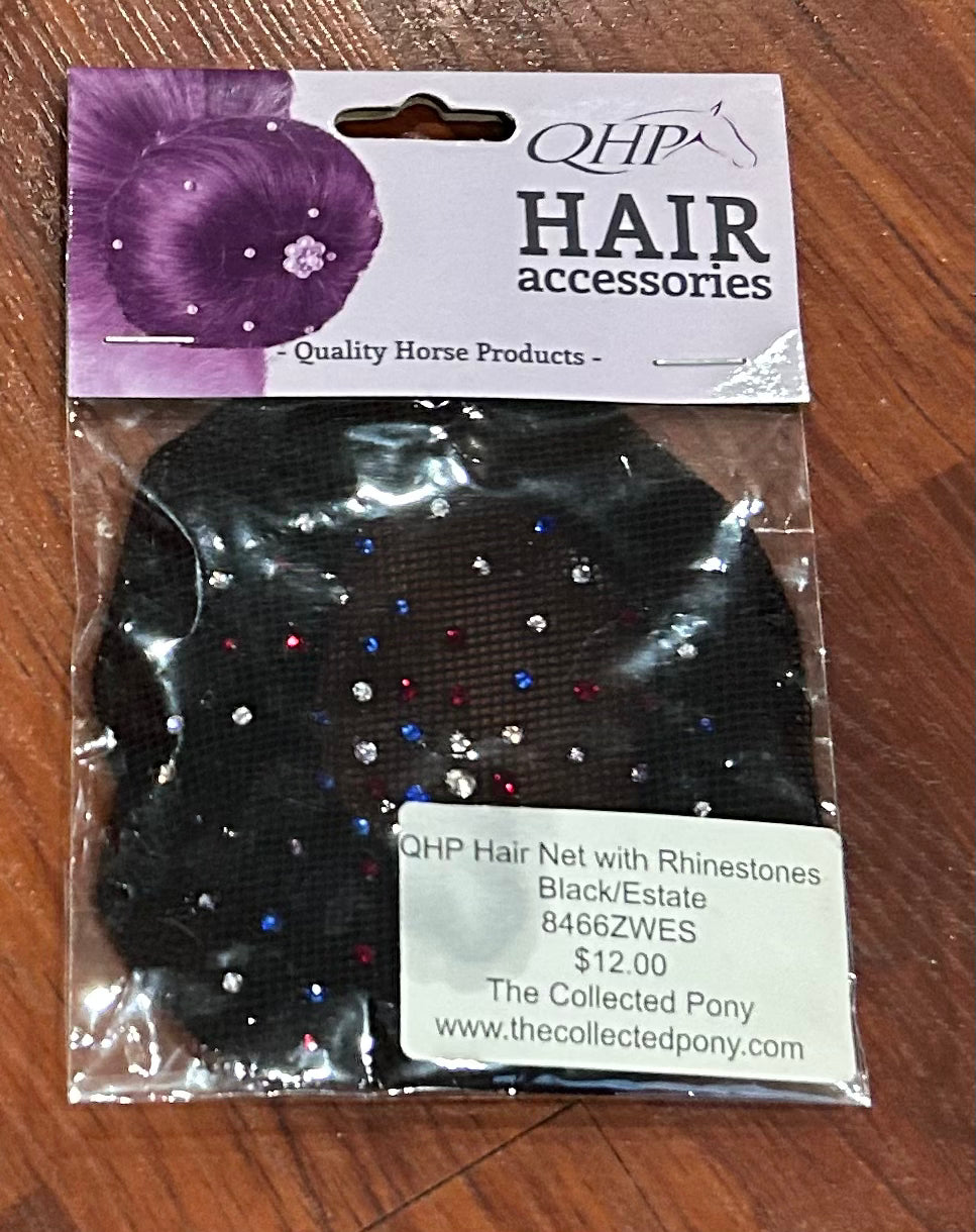 Hair net with rhinestones
