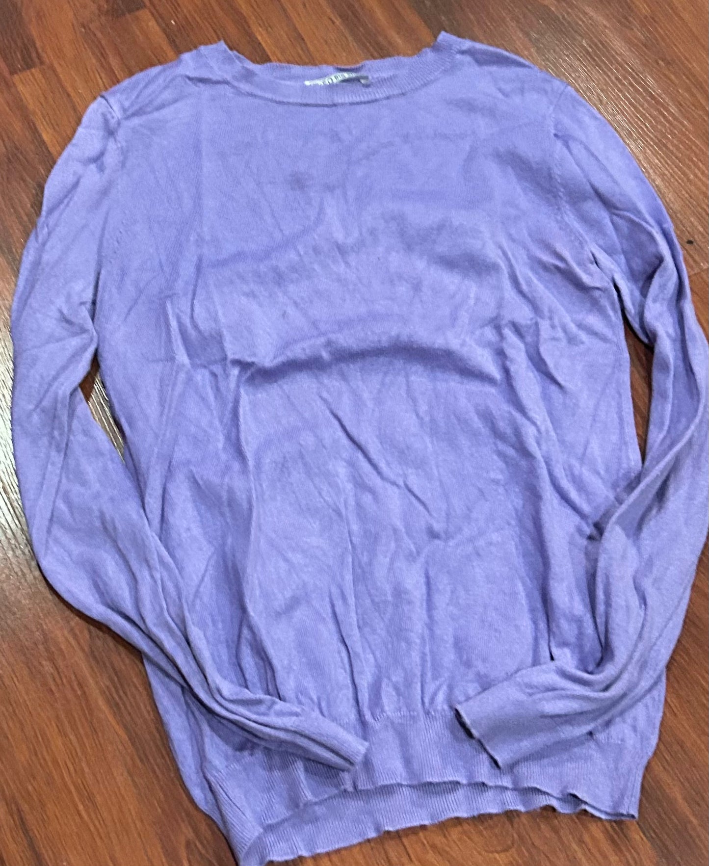 TKEQ XS lavender light sweater