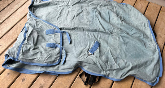 78” Supra summer cotton sheet Aegean blue new in bag