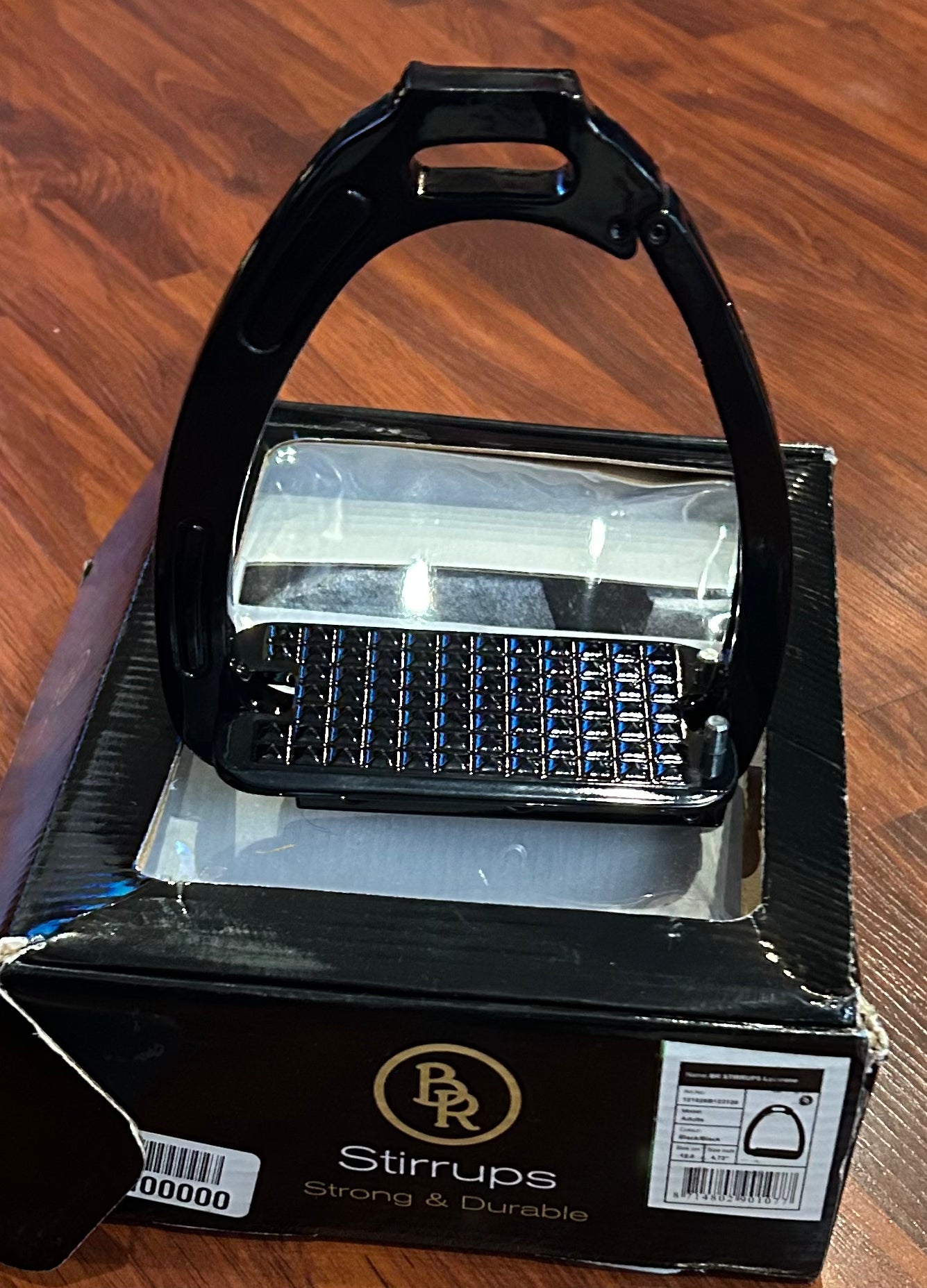 BR lavarone safety stirrups black 4.72” brand new