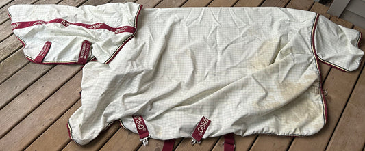 69” amigo summer sheet with neck. Small rips in neck lining
