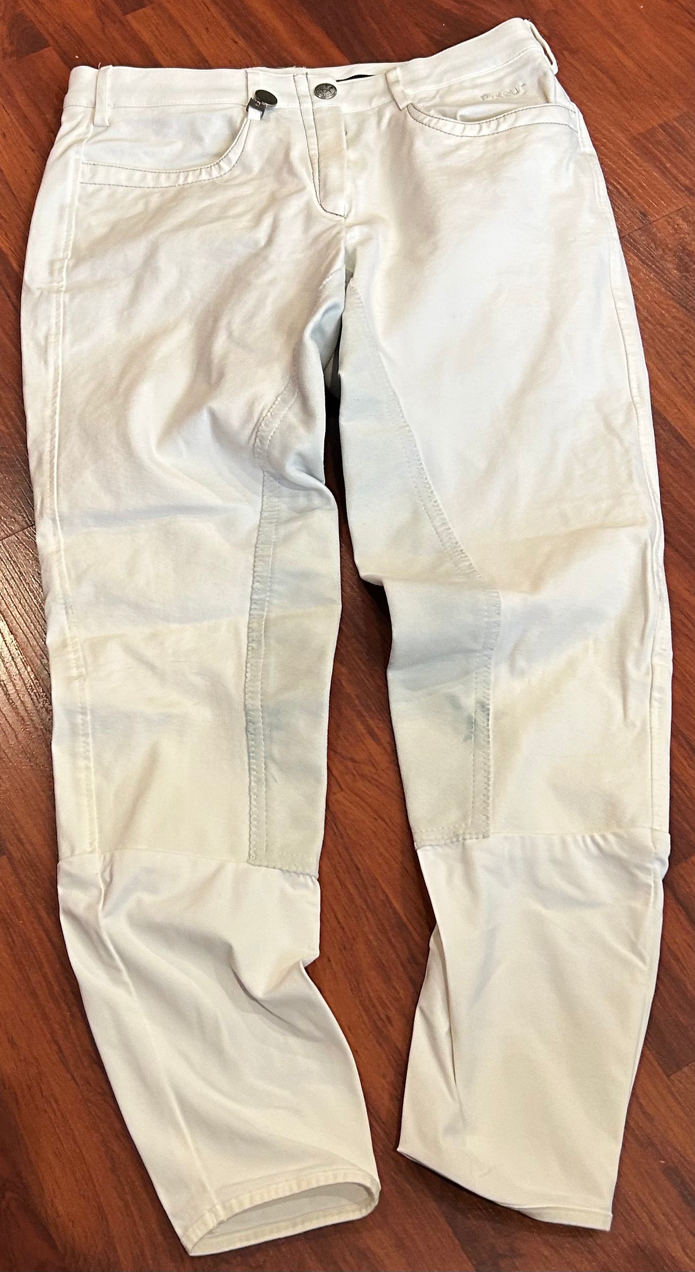 Pikeur olympic size 30 white full seat breeches