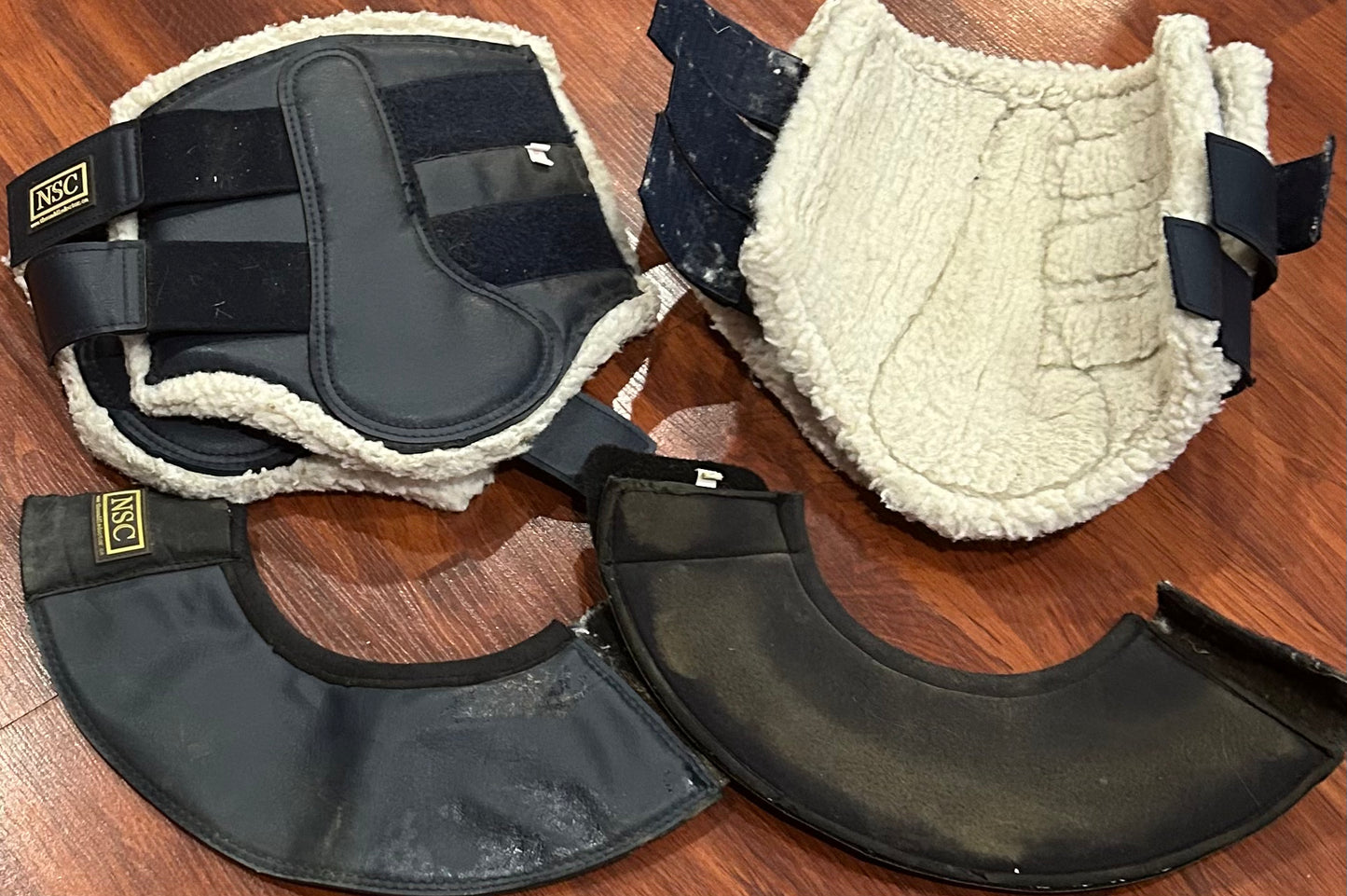 NSC navy fleece boots med and large with large bell boots