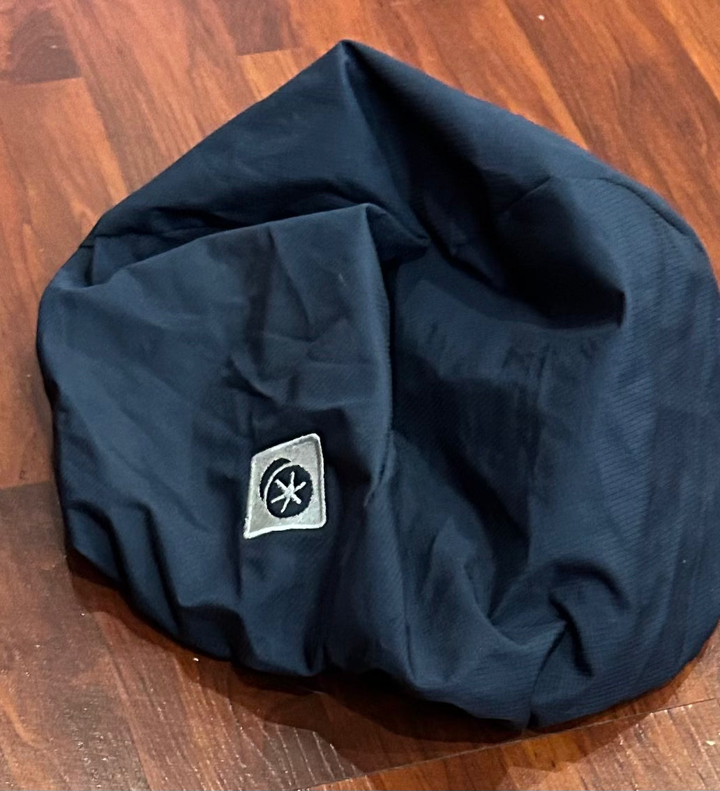 Charles Owen navy helmet cover. No brim. Large