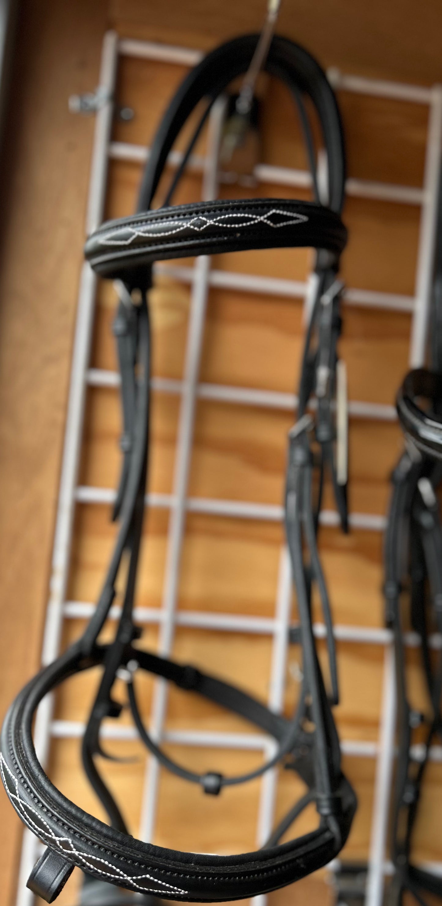 Full size black snaffle bridle