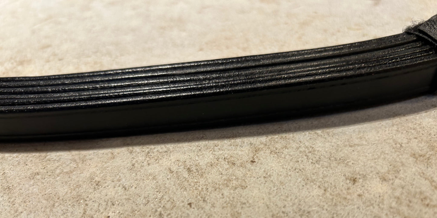 Black curb reins with buckles