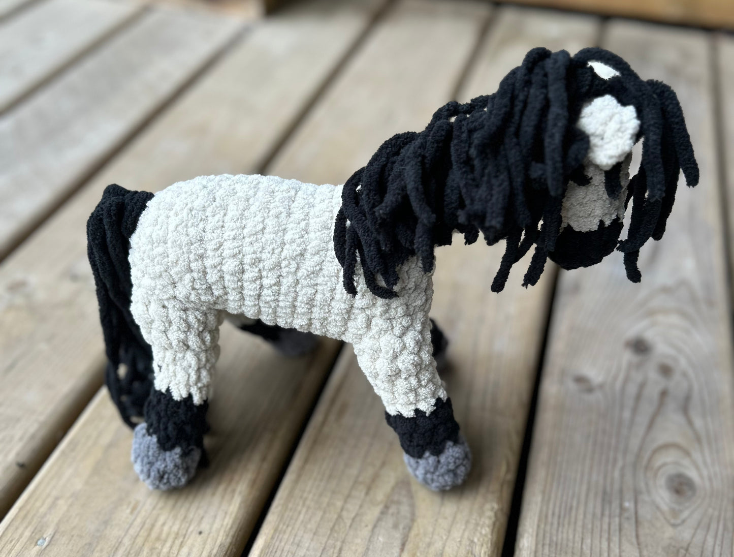 Dunn plush horse 7” to wither