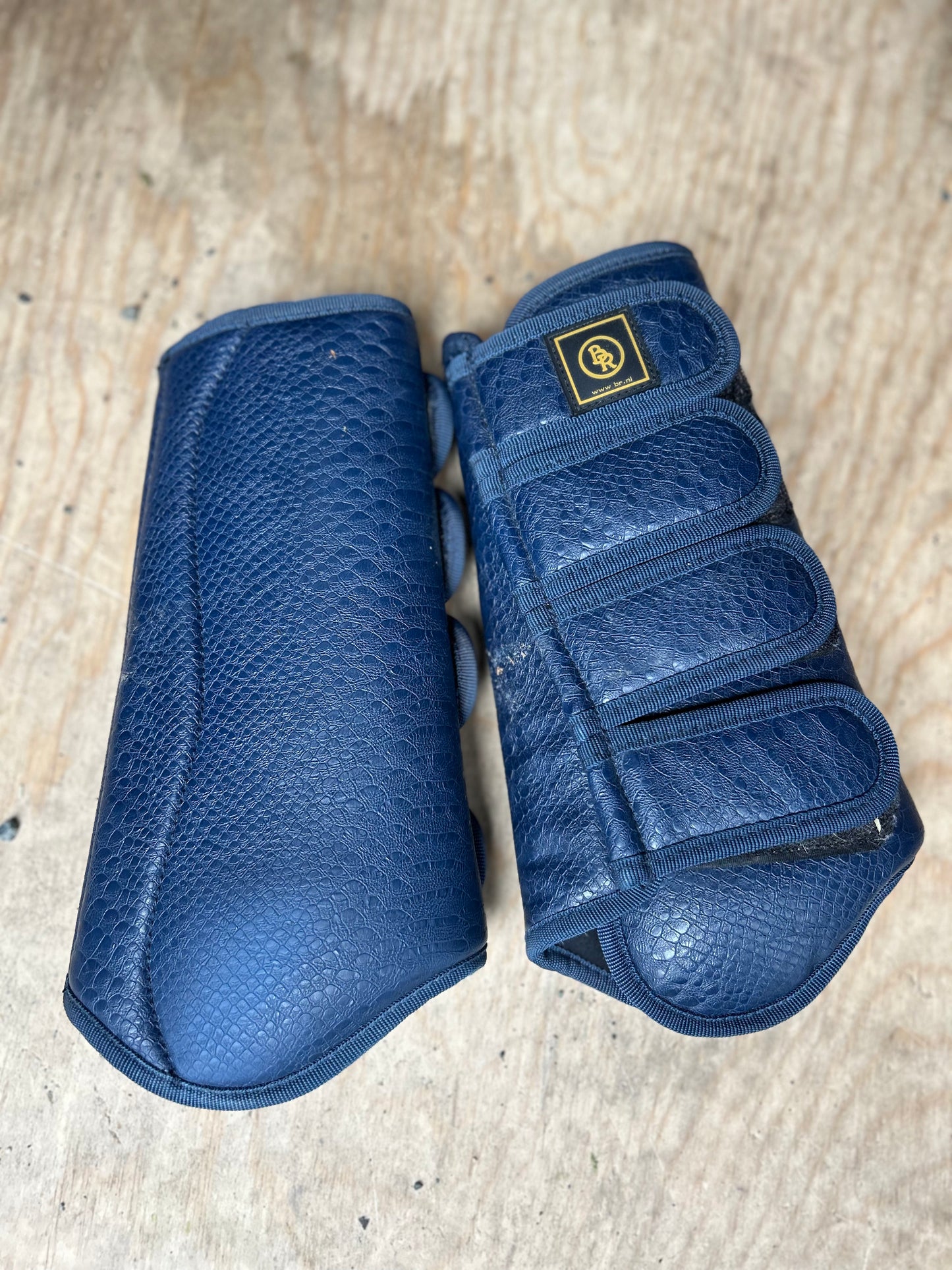 BR pro max tendon horse boots blue (2)