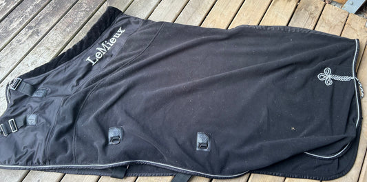 72” LeMiuex black heavy fleece black cooler