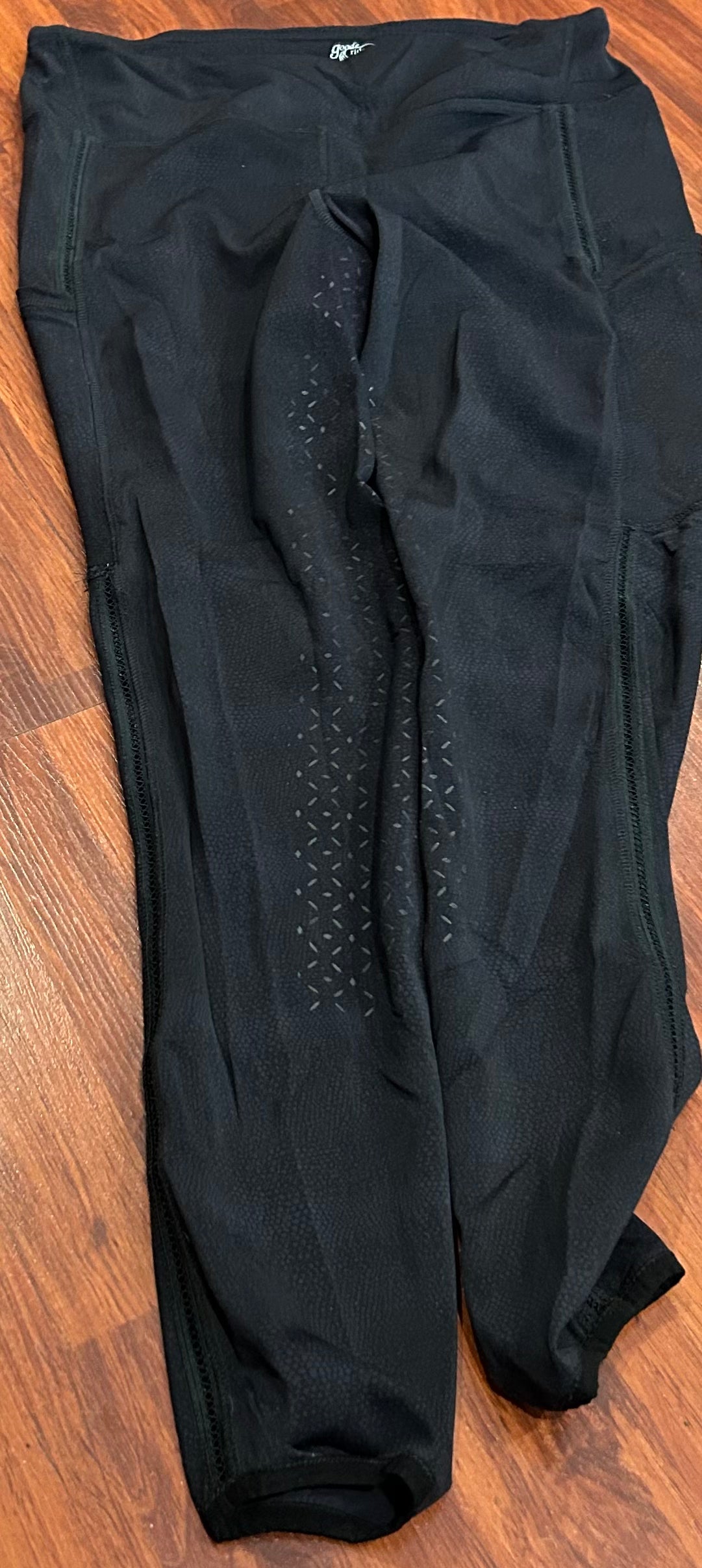 Goode Rider XL black full seat riding tights