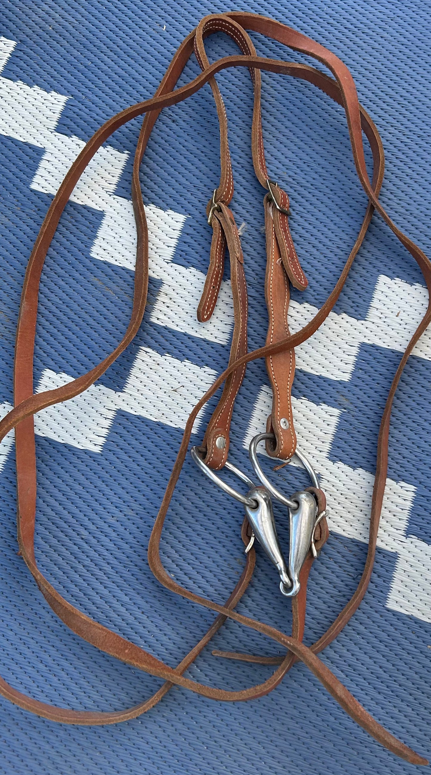 Western headstall with 5” loose ring snaffle
