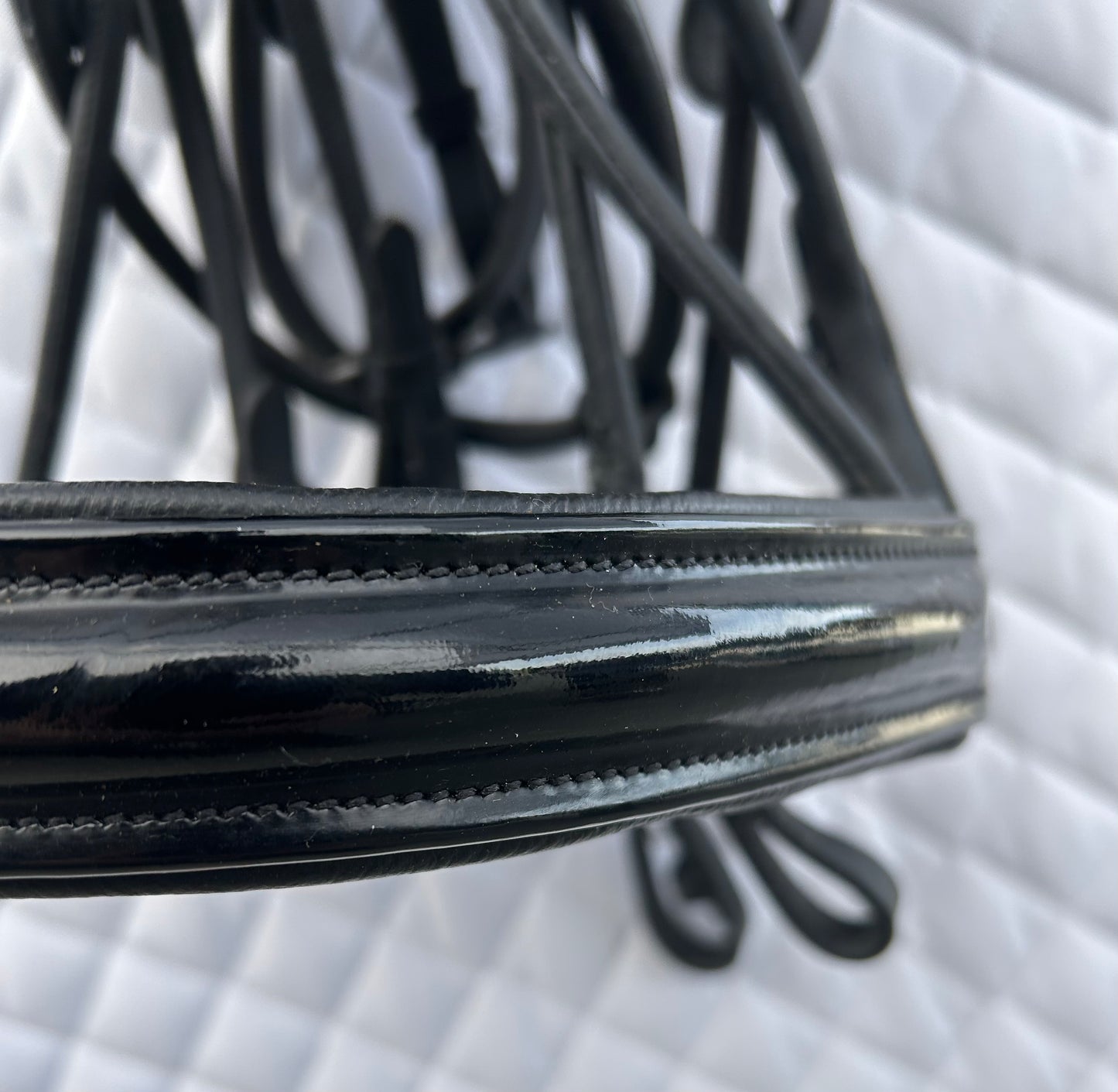 Premiere double rolled bridle with reins