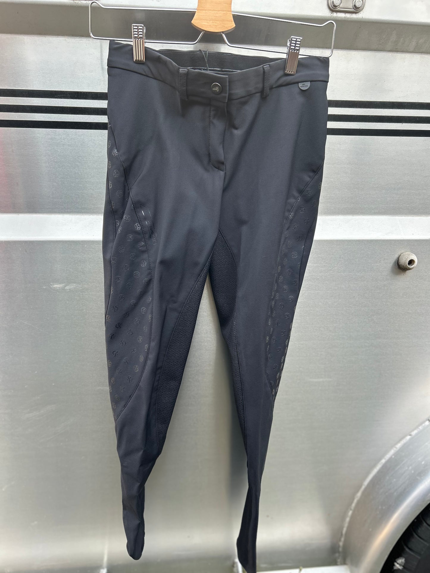 24R Euro Star black full seat breeches