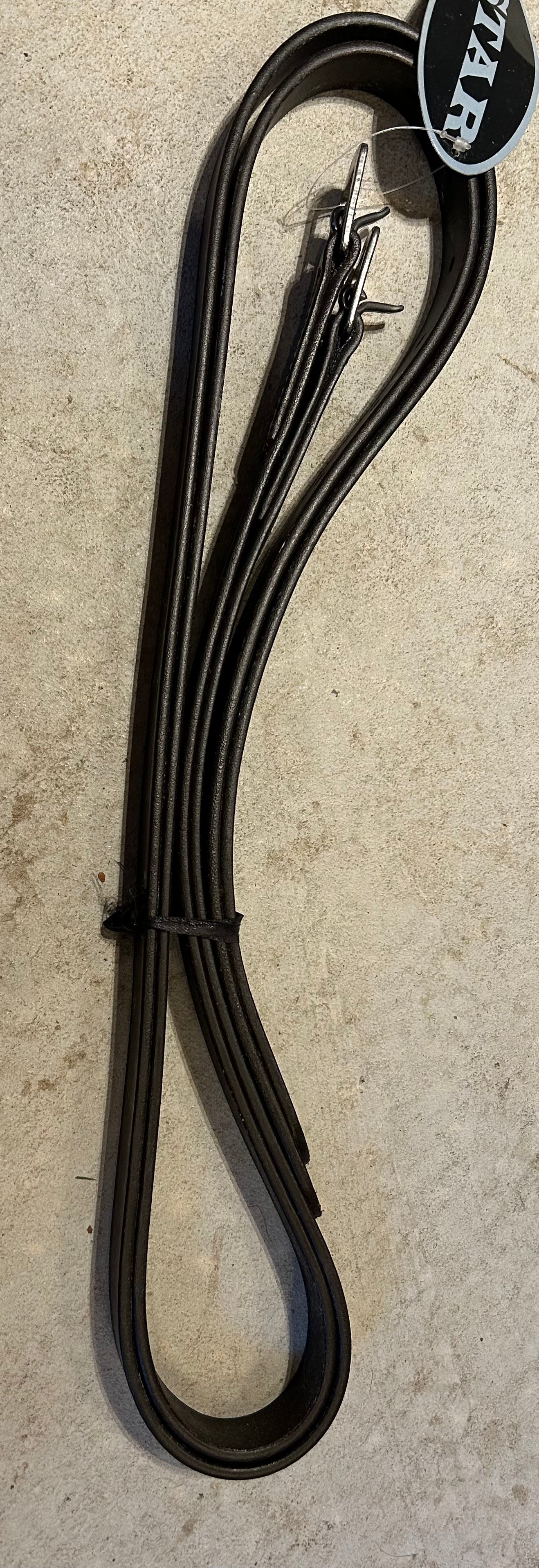 55” Star brown leather stirrup leathers