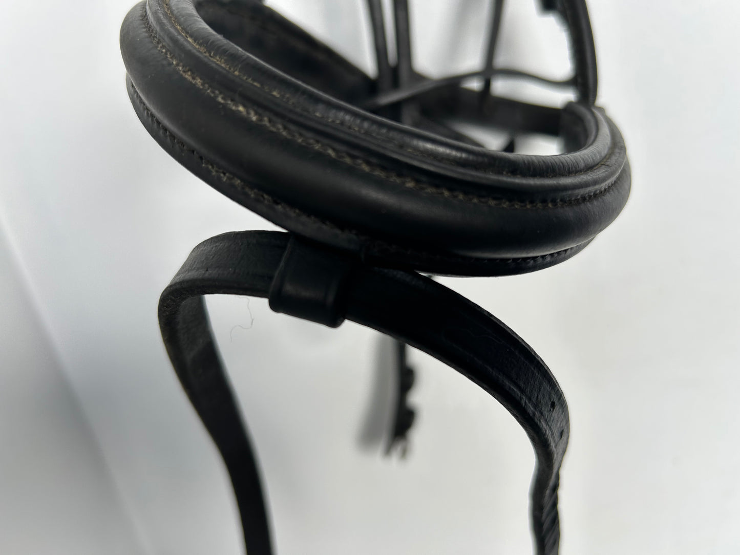 Waldhausen cob rolled snaffle with flash black