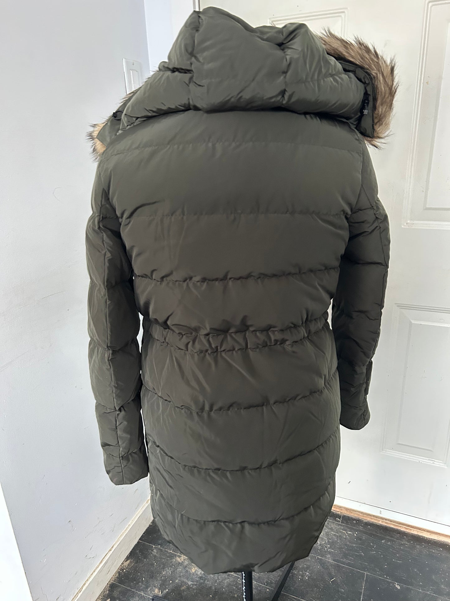 Green small quilted jacket