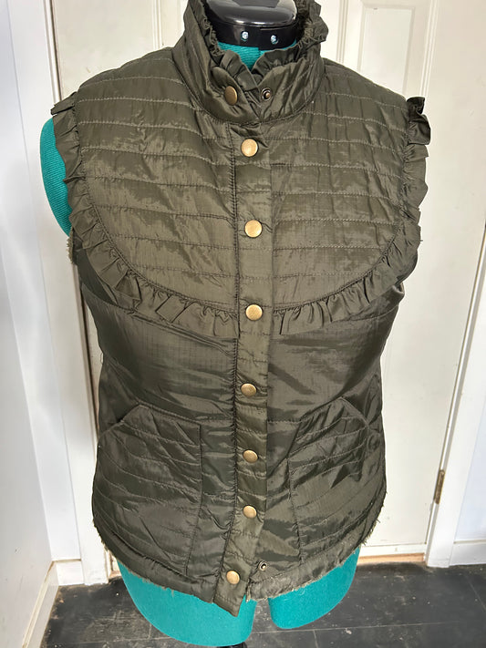 Medium green vest fleece lined