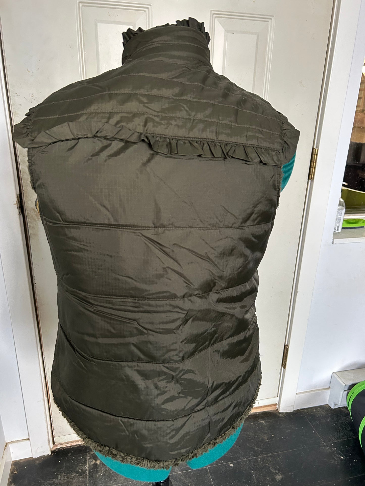 Medium green vest fleece lined