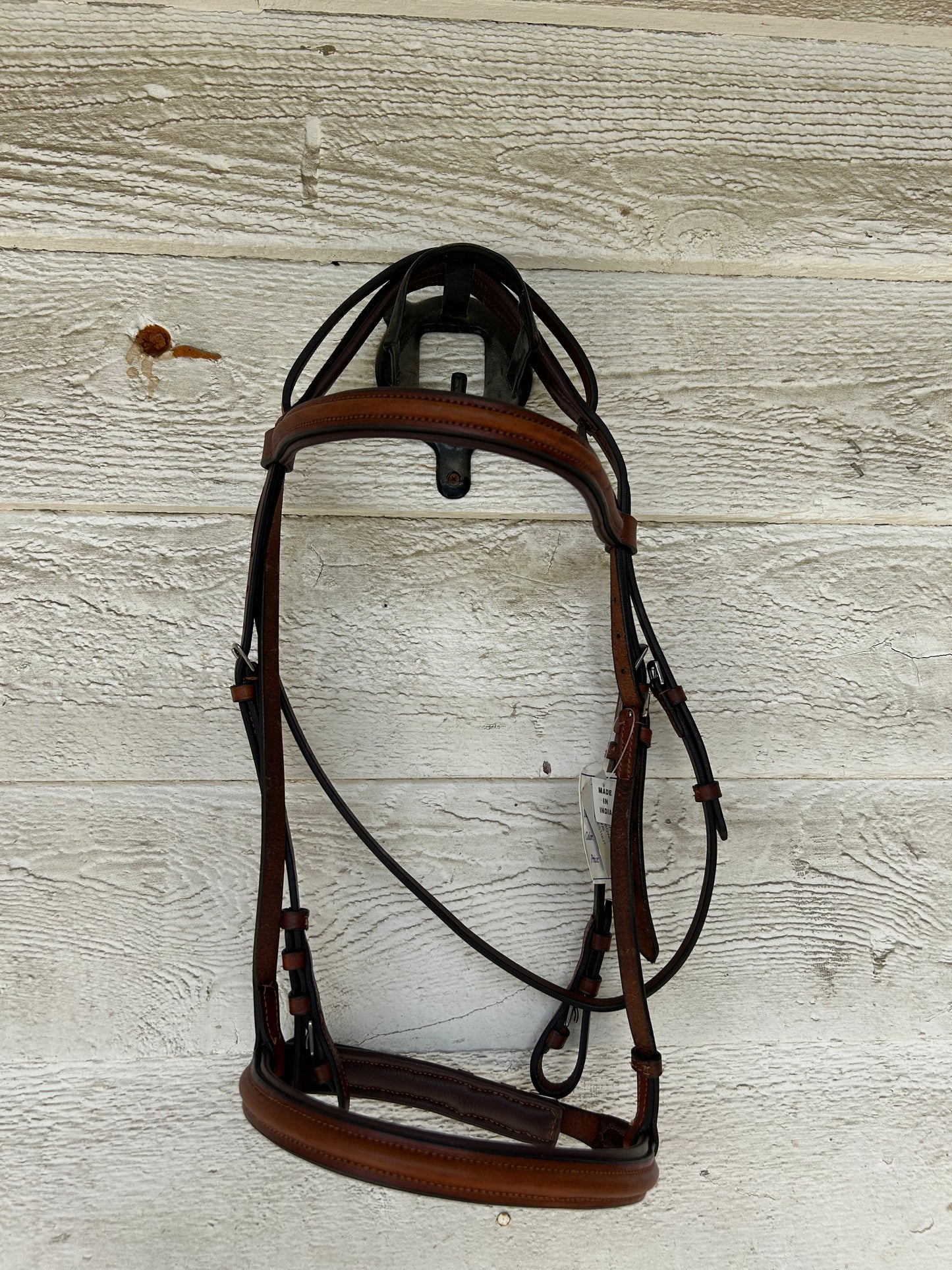Skyline bridle warmblood size Havana raised padded crown . New.