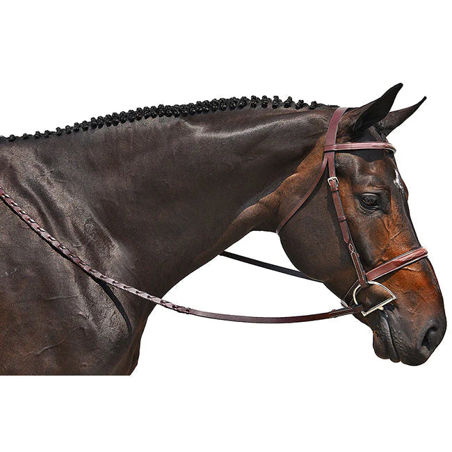 M. Toulouse Handy Hunter Snaffle Bridle. Full size chocolate
