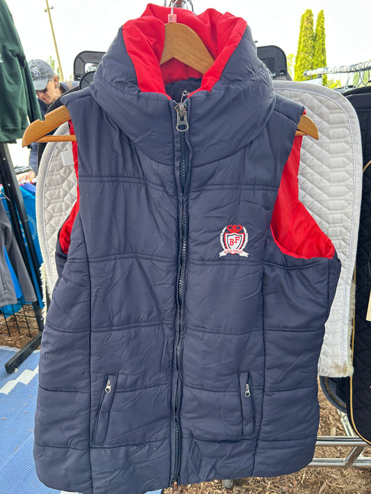 Black Forest 2XL navy/red quilted vest