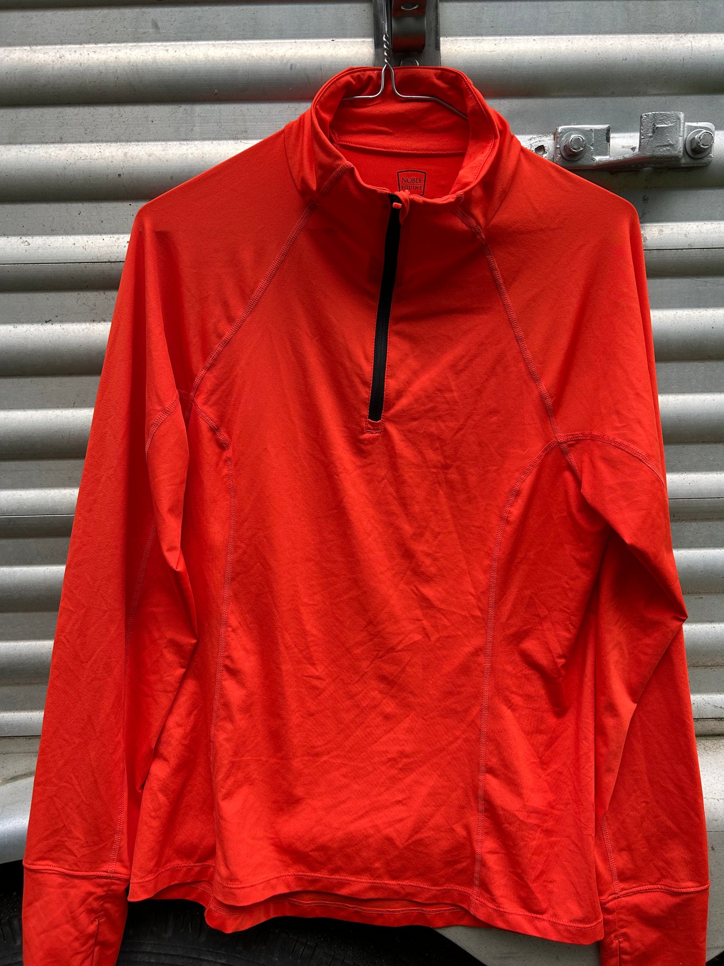 Noble outfitters med tangerine long sleeve 1/4 zip