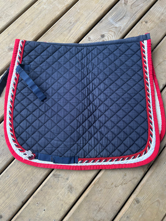 Horze navy / red full size pad