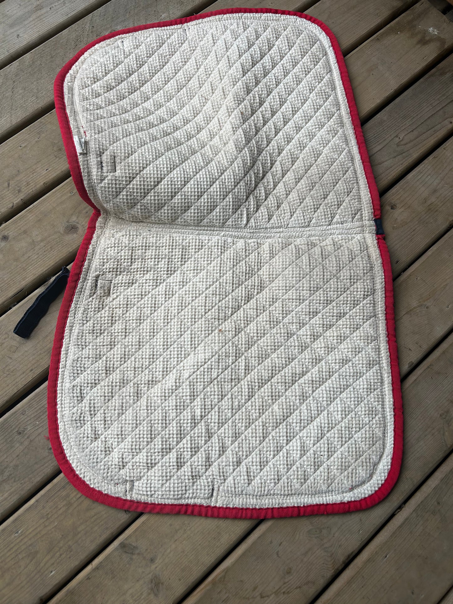 Horze navy / red full size pad