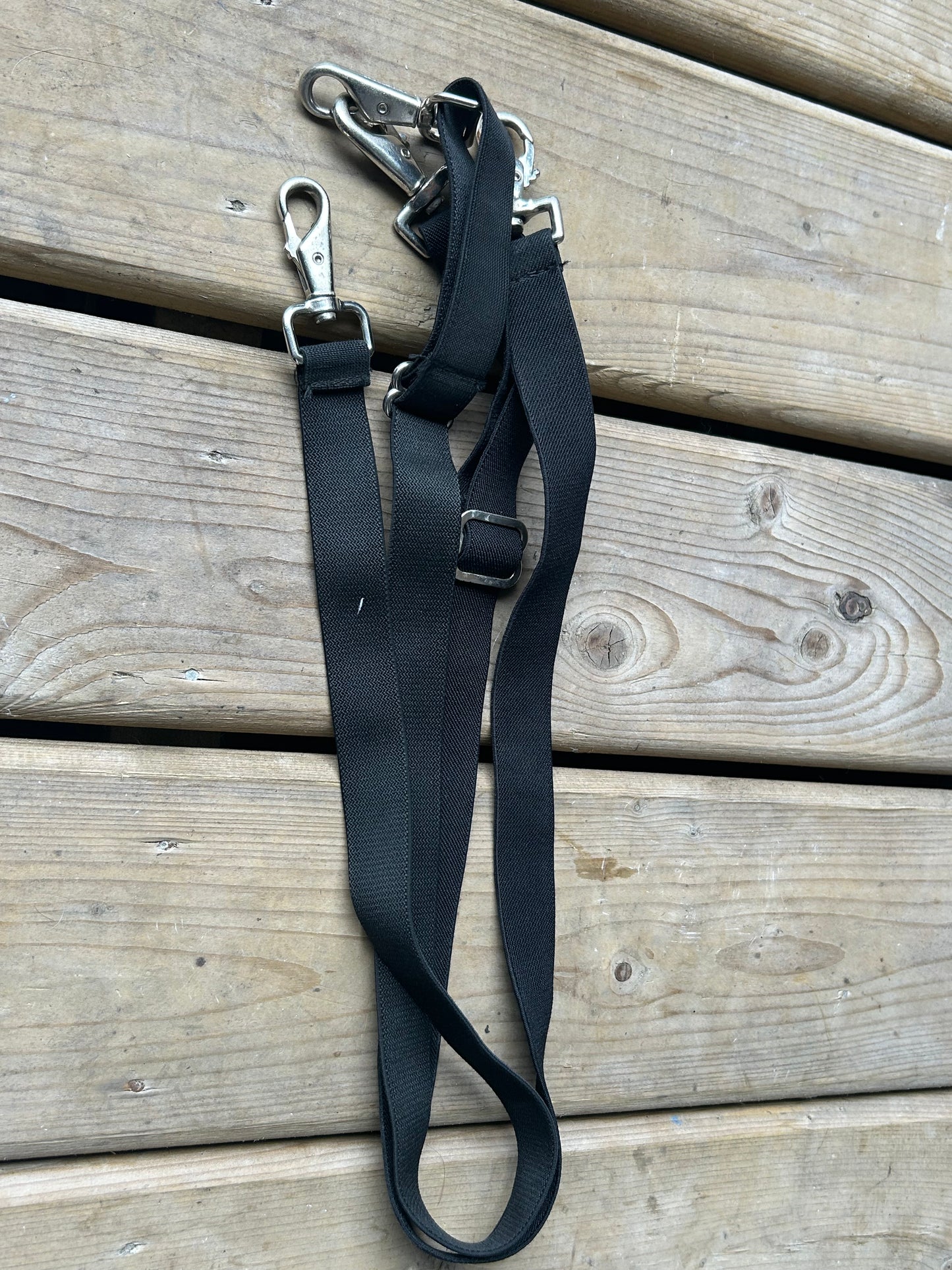 Blanket back straps pair black