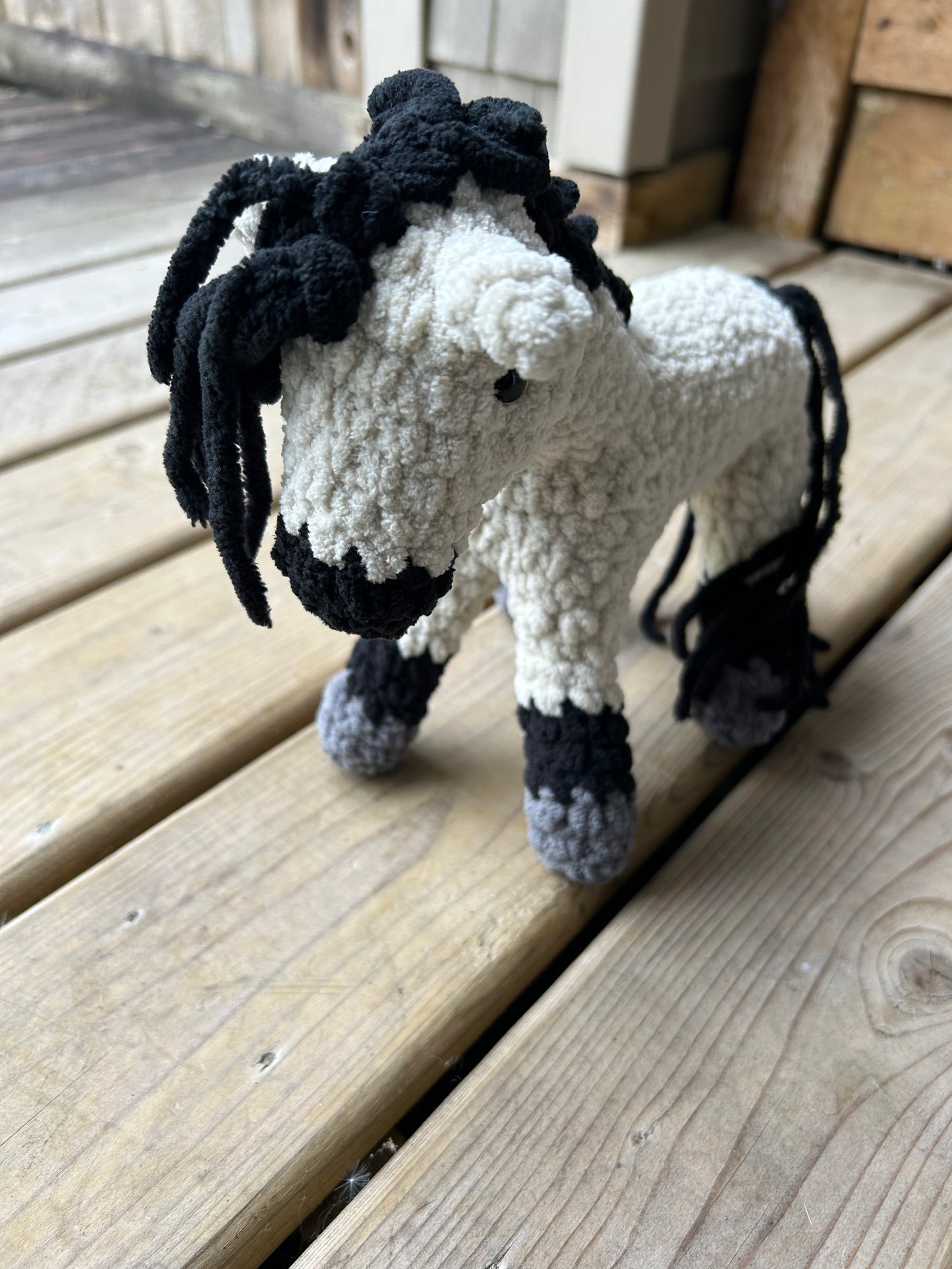 Dunn plush horse 7” to wither