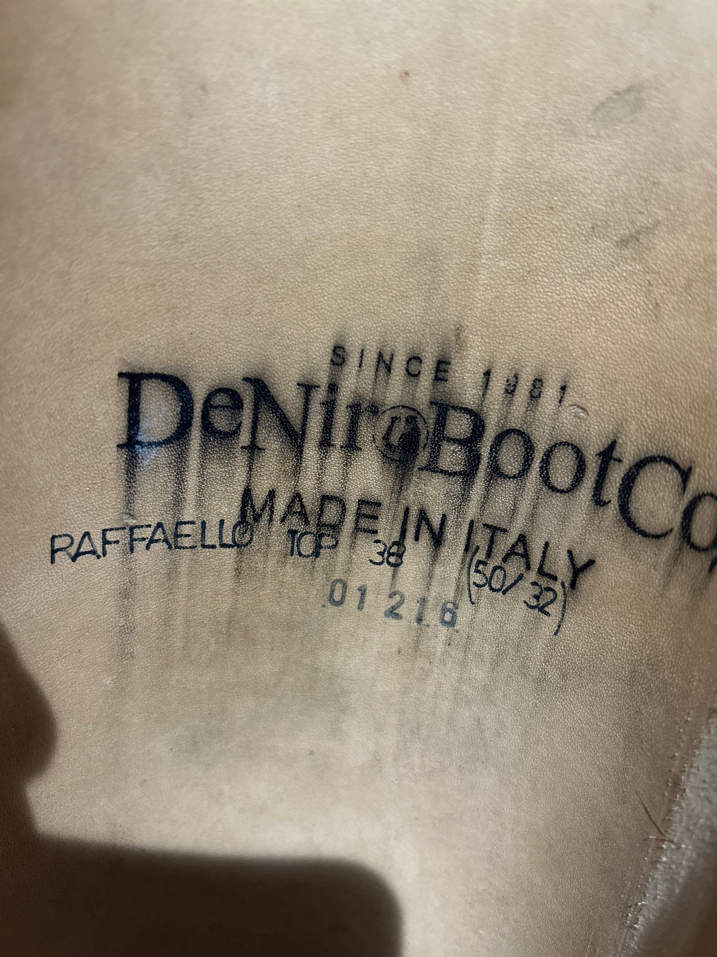 DeNiro Raffaello boots 38 50/32