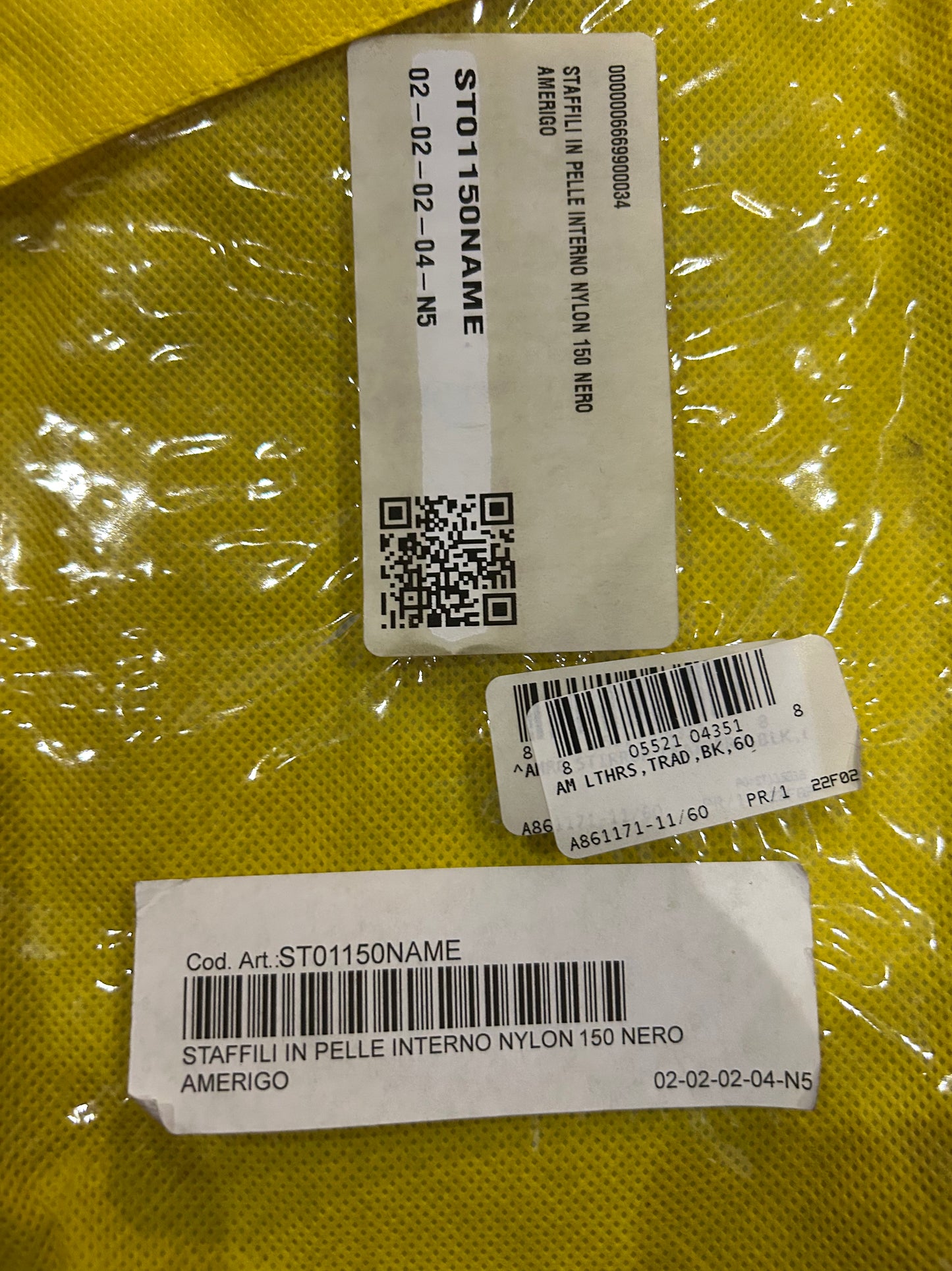 Amerigo black 60” traditional leathers. Very lightly used.