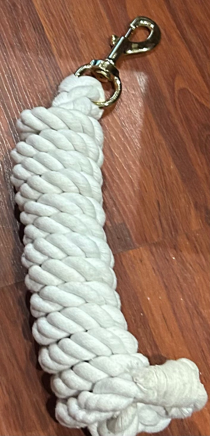 White cotton lead rope
