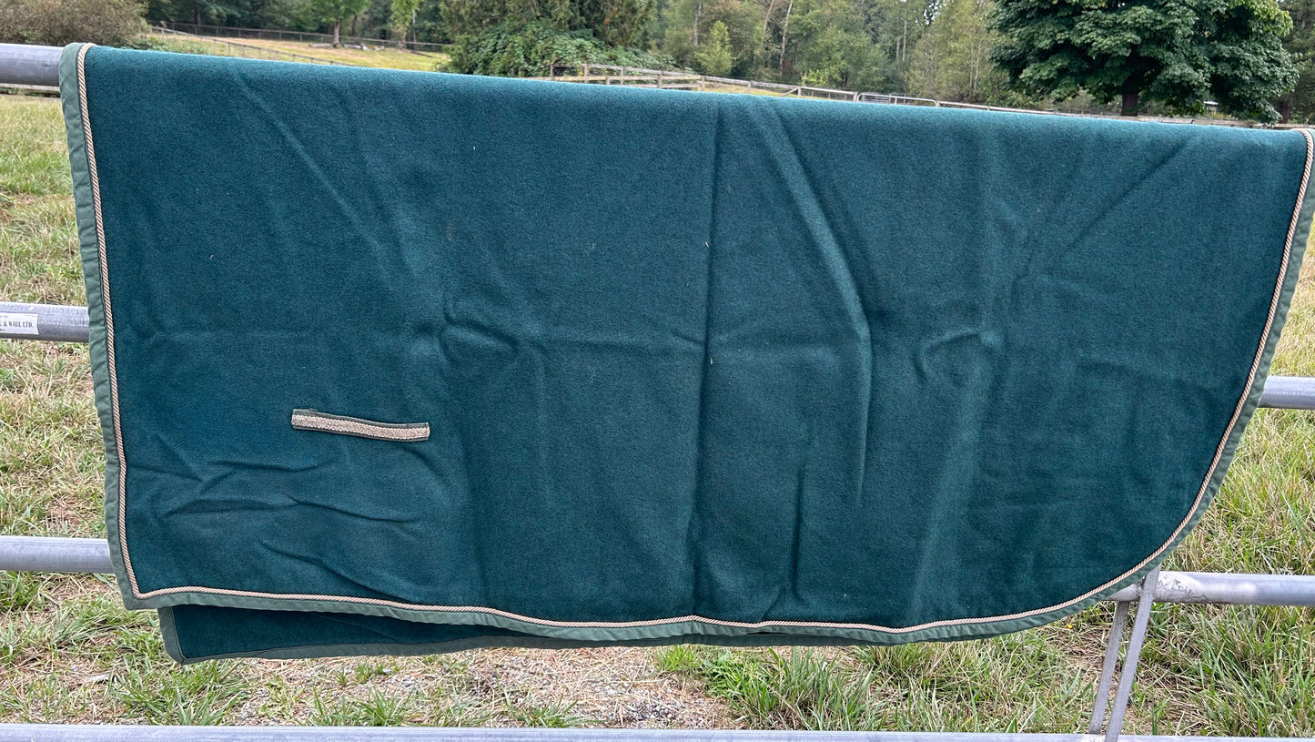 Green Wool Quarter Sheet