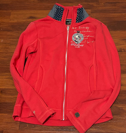 HV Polo red zip up jacket XS