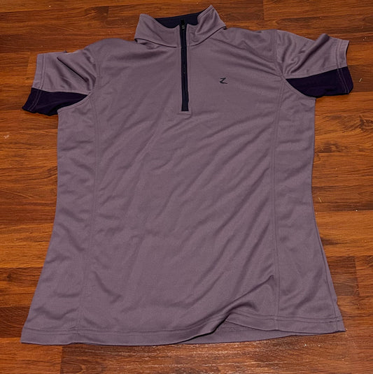 Horze purple 1/4 zip size 10 shirt