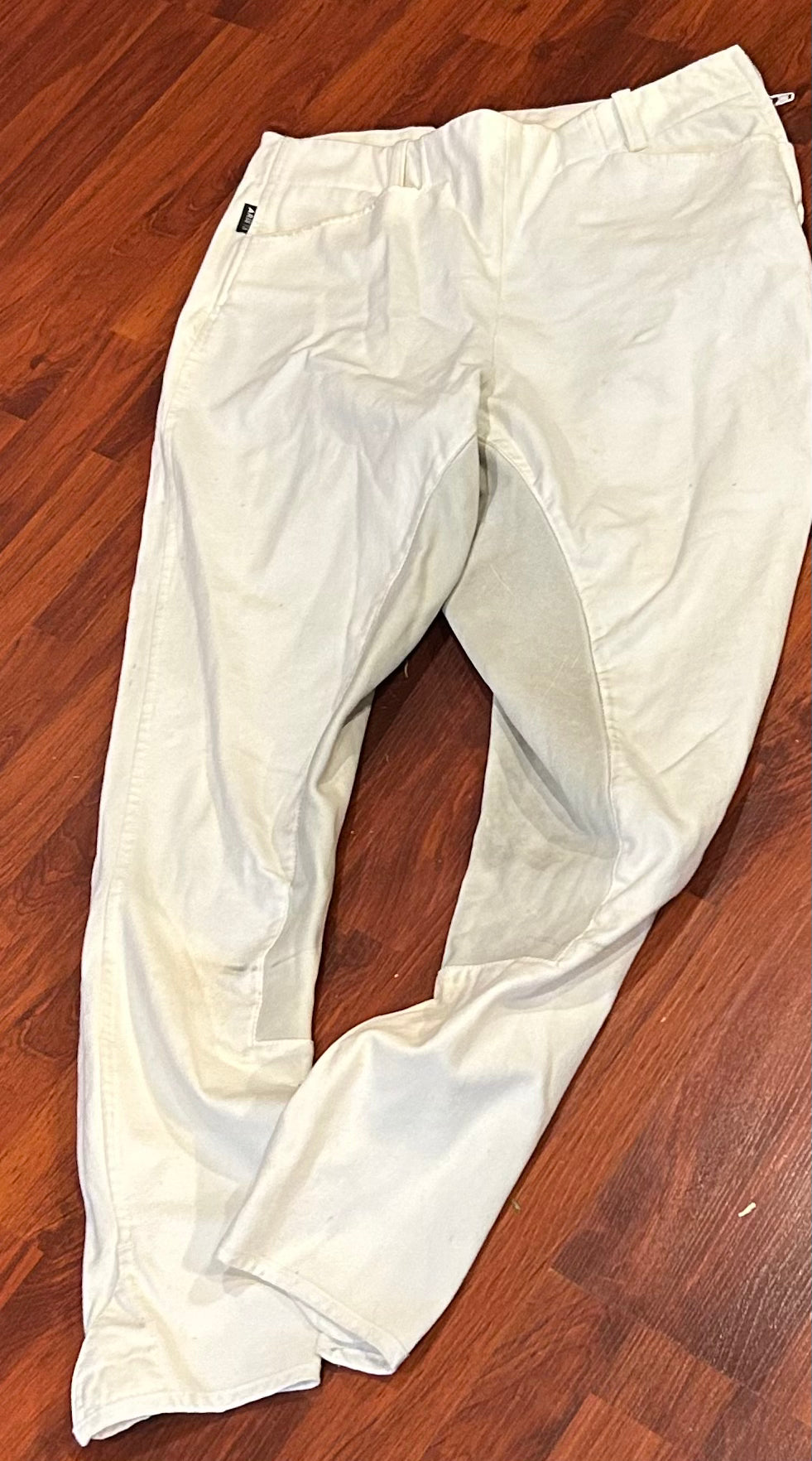 Arista Full Seat White Breeches 30T
