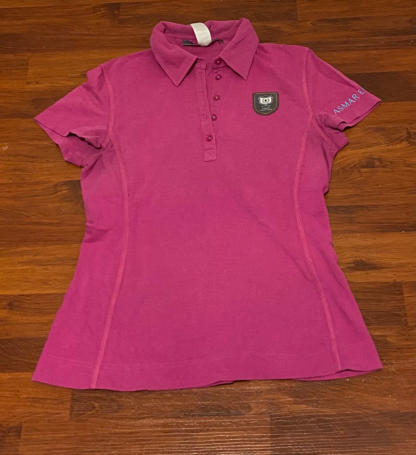 Asmar Cotton pink polo shirt S