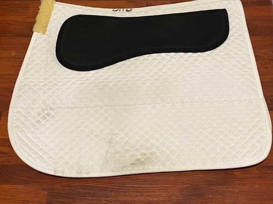 Shedrow Anti Slip White Dressage Pad