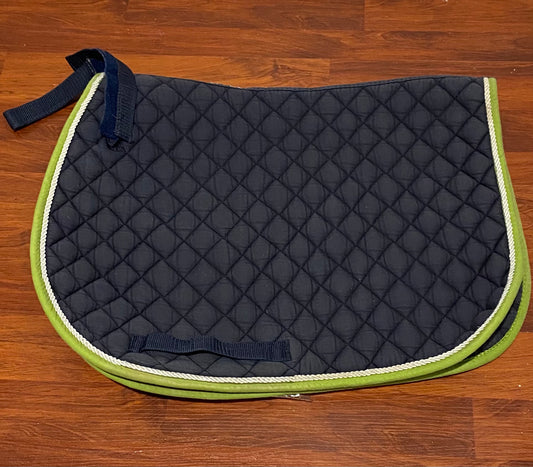 Shedrow Navy with Green Pony AP Pad