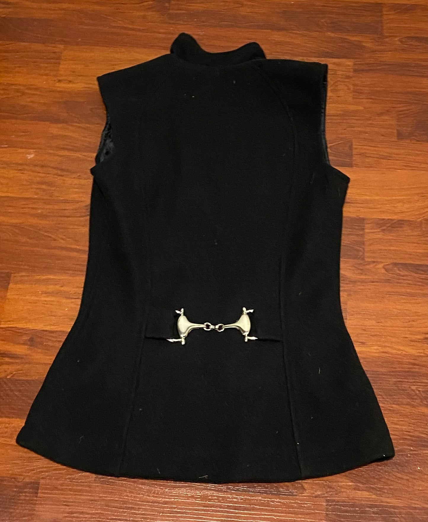 Arista XS black wool vest