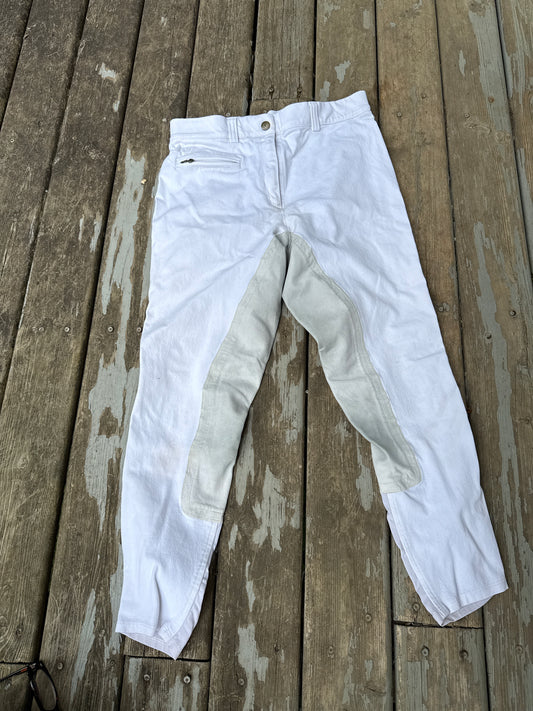 Ariat 26R fullseat white breeches