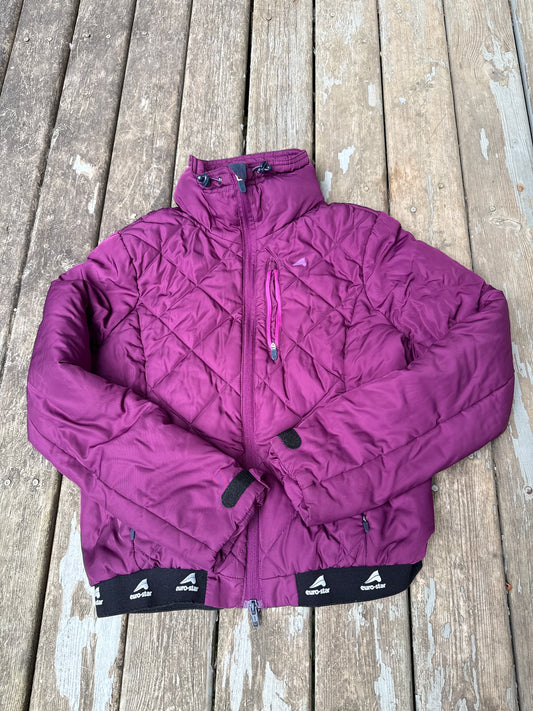 Euro-star small purple quilted jacket