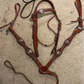 Full size western headstall / breastplate. Stones and crosses