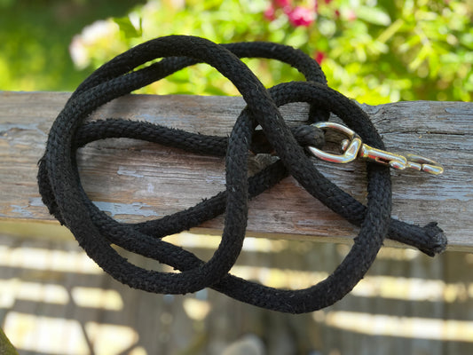 Cotton lead rope black