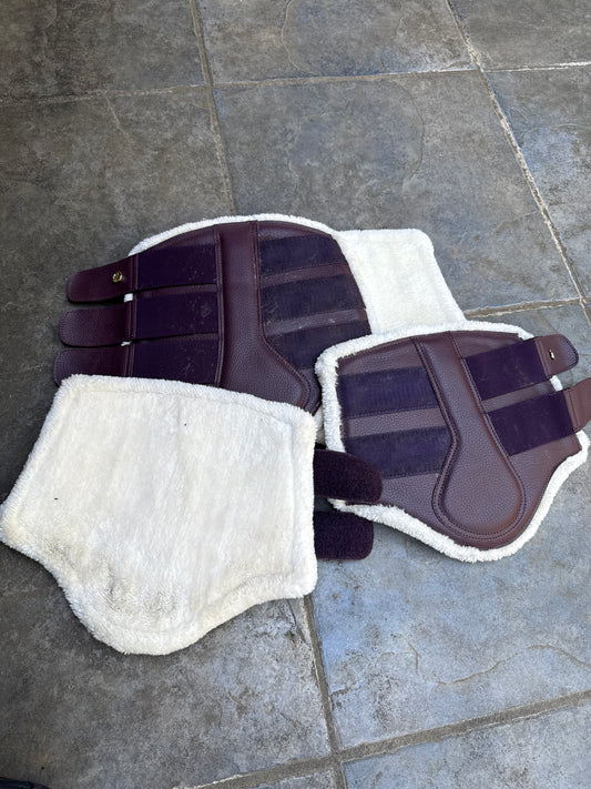 PS of Sweden brushing boots full size set set of 4 purple